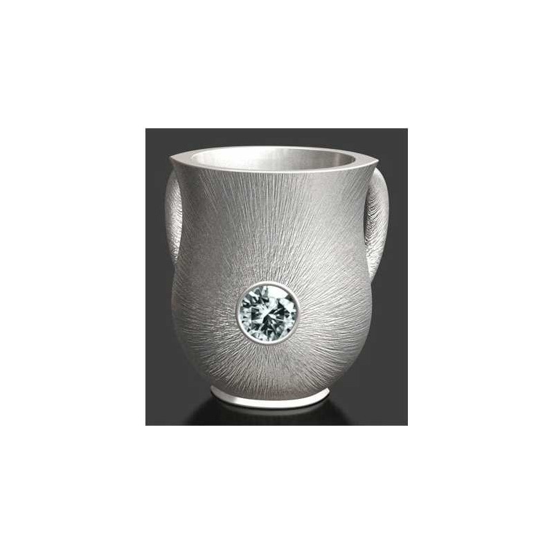 Brushed Silver Washing Cup | Washing Cups | Judaica