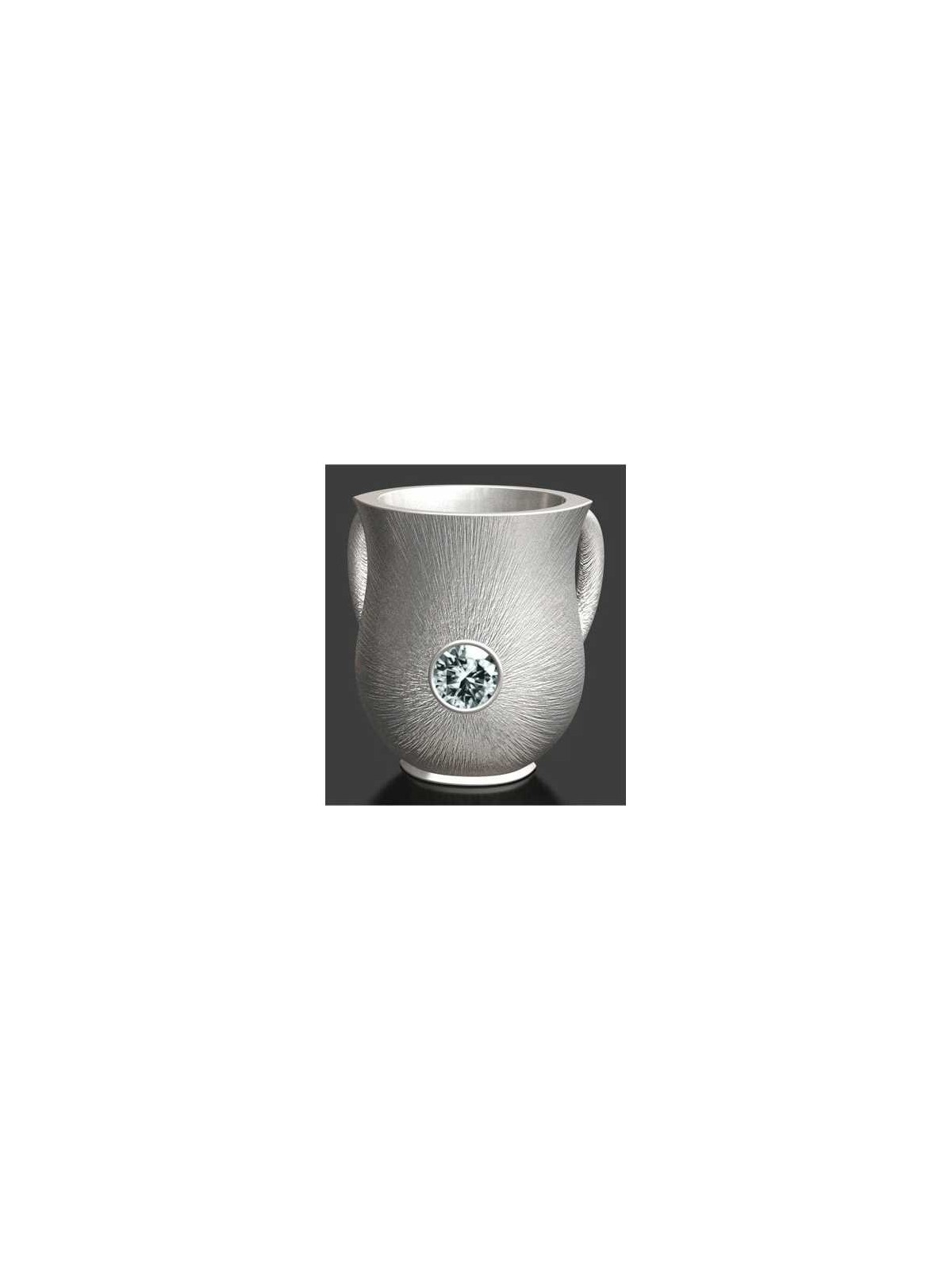 Brushed Silver Washing Cup | Washing Cups | Judaica