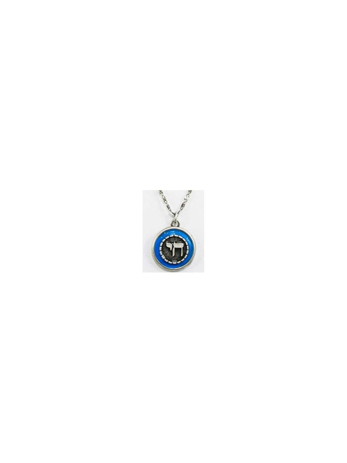 Blue Silver Chai Necklace | Jewelry | Judaica