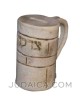 Ceramic Handled Tzedakah Box | Tzedakah Boxes | Judaica