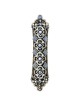 Black with Blue Crystal Mezuzah Case | Mezuzahs | Judaica