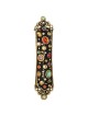 Regal Multi-Color Ornamented Black Mezuzah Case | Mezuzahs | Judaica