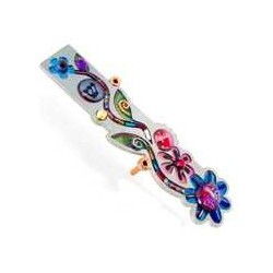 Rainbow Flower Mezuzah Case | Mezuzahs | Judaica