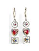 Heart Spiral and Flower Earrings | Jewelry | Judaica