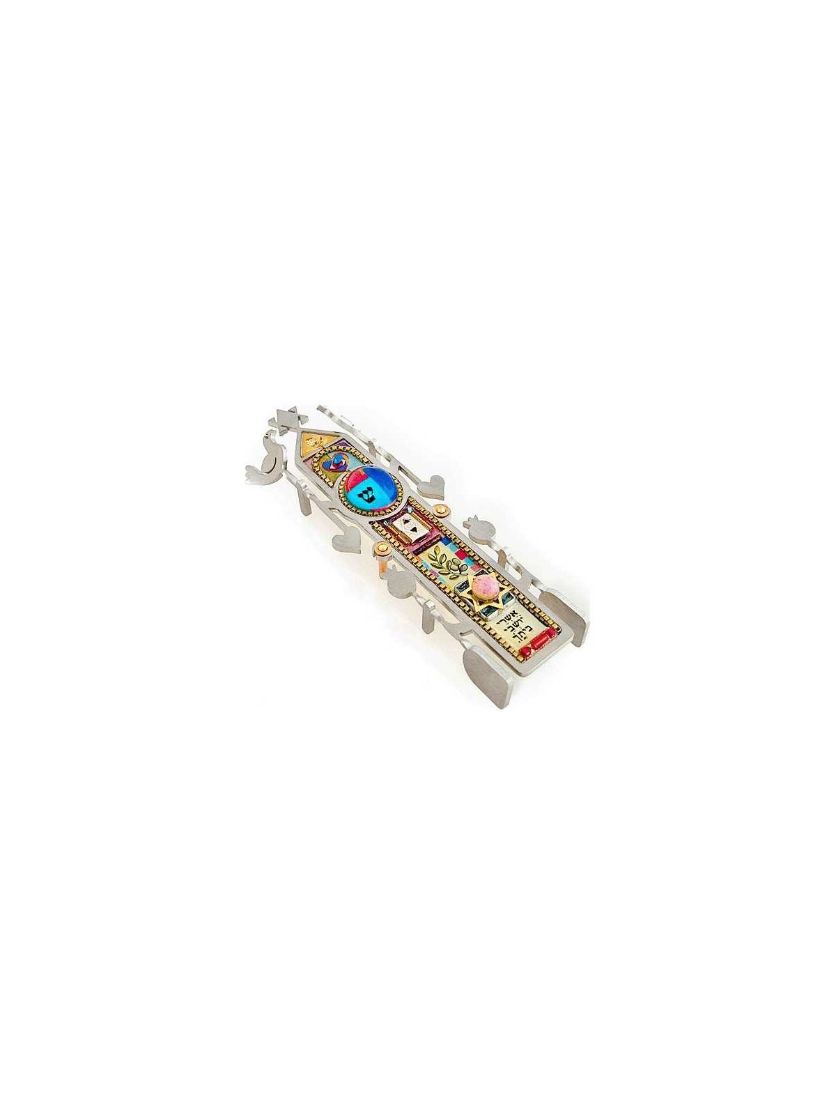 Column of Blessing Mezuzah Case | Mezuzahs | Judaica
