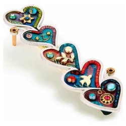 Tower of Hearts Mezuzah Case | Mezuzahs | Judaica