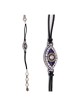 Cobalt Blue Evil Eye Bracelet with Clear Crystals | Jewelry | Judaica
