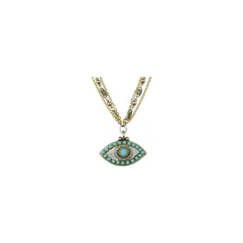 Silver and Blue Evil Eye Necklace | Jewelry | Judaica