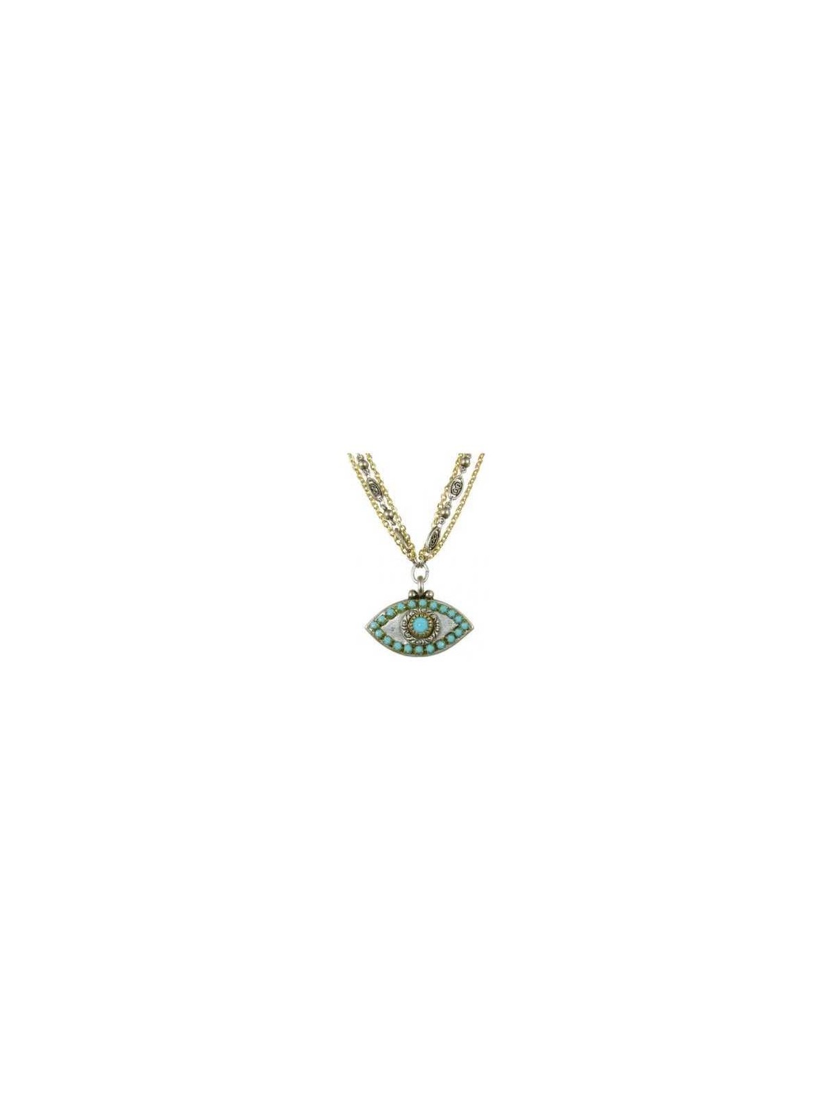 Silver and Blue Evil Eye Necklace | Jewelry | Judaica