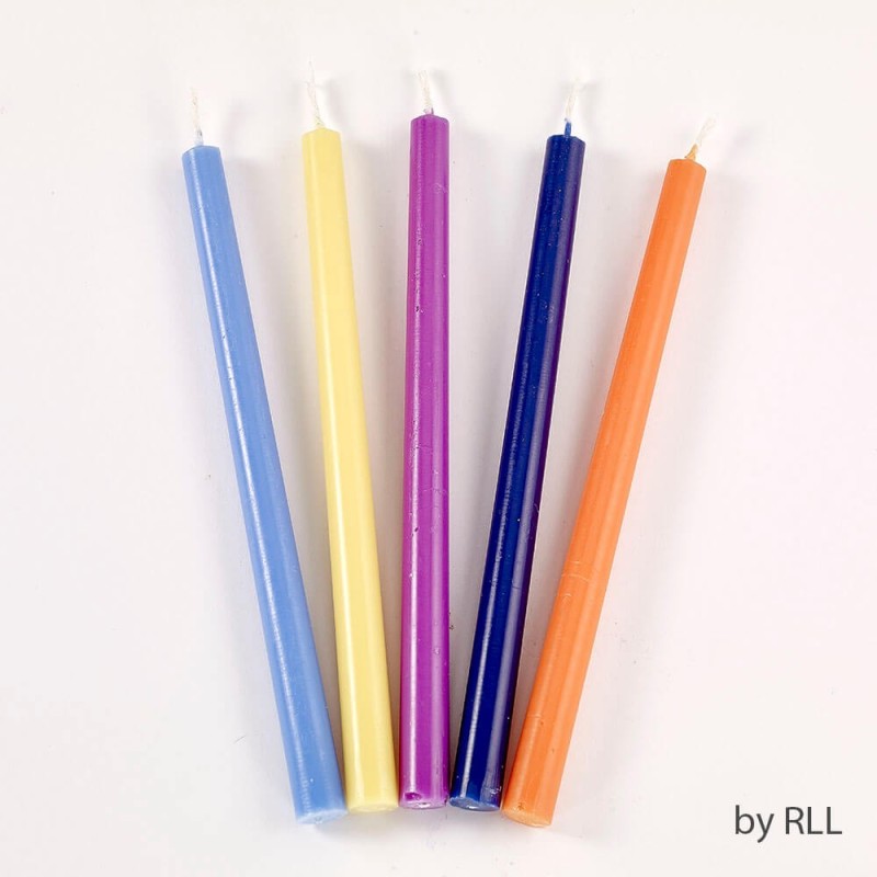 Deluxe Multi-Color Chanukah Candles | Hanukkah | Judaica