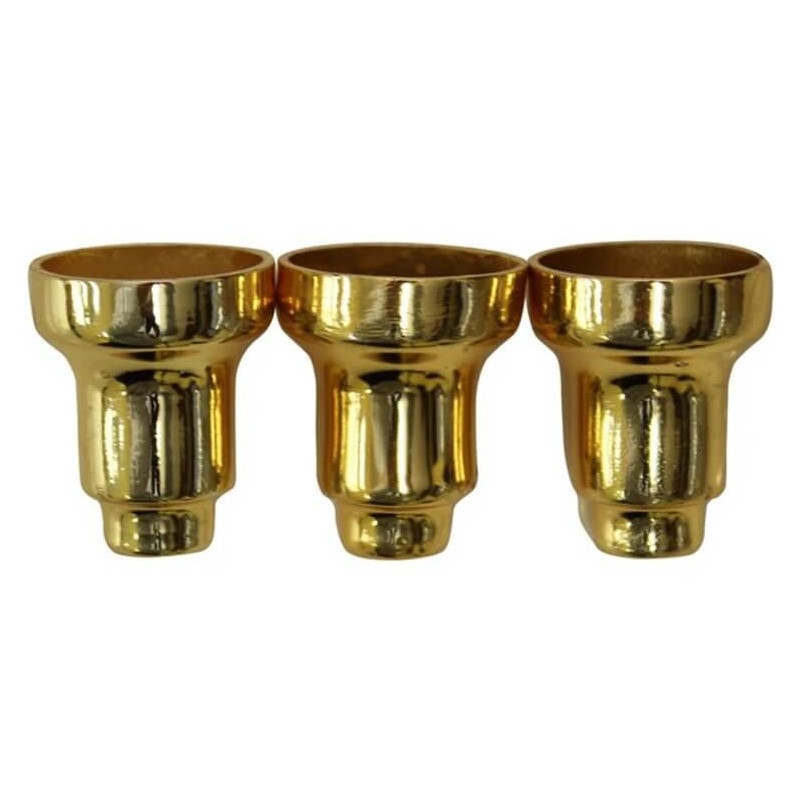 Gold Menorah Wax Drip Cups - Set of 9 | Hanukkah | Judaica