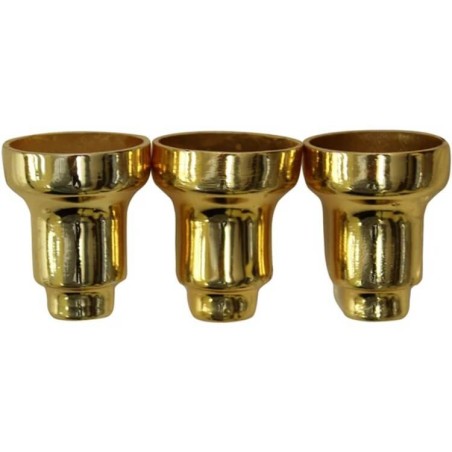 Gold Menorah Wax Drip Cups - Set of 9 | Hanukkah | Judaica