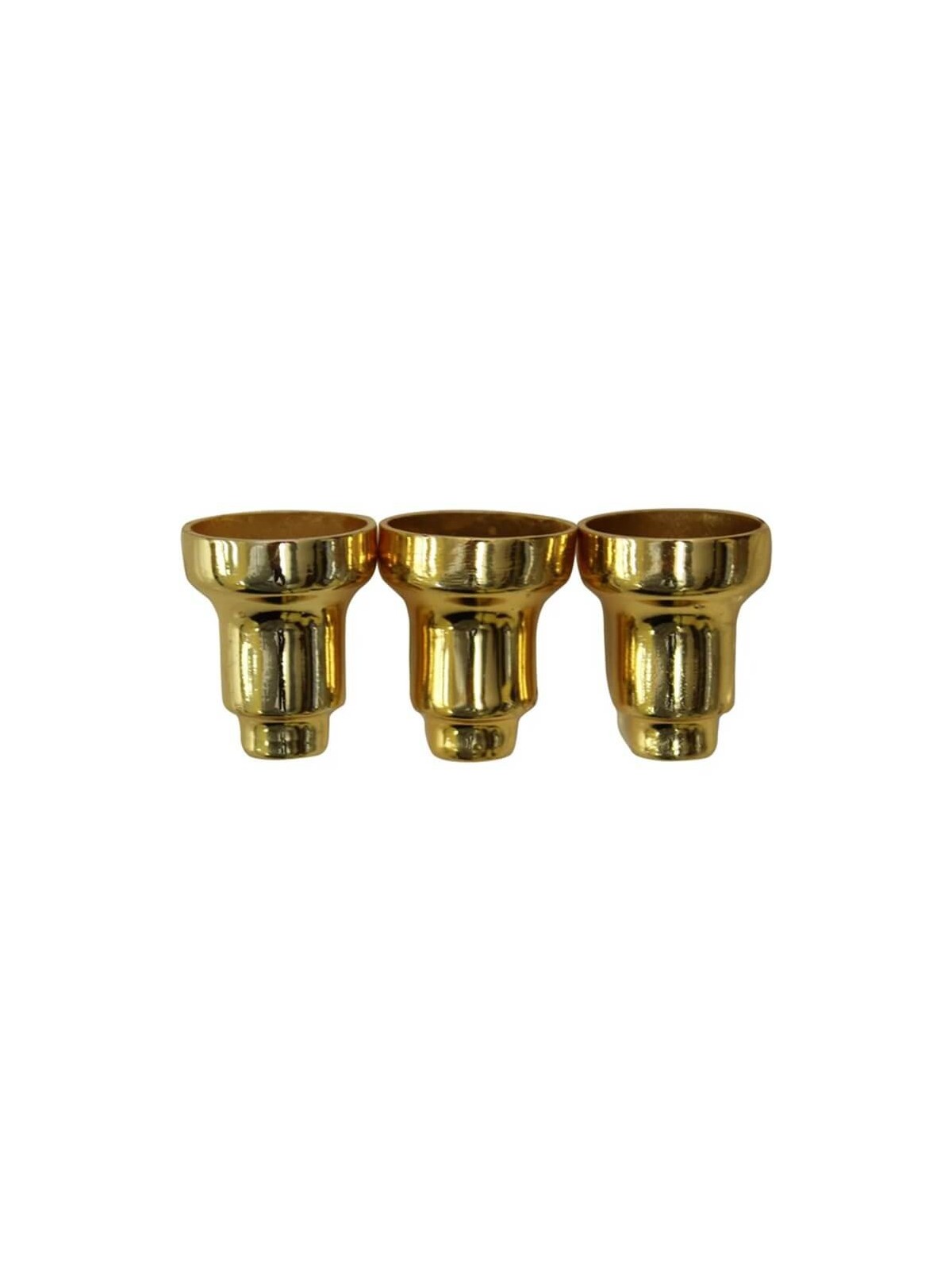 Gold Menorah Wax Drip Cups - Set of 9 | Hanukkah | Judaica