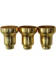 Gold Menorah Wax Drip Cups - Set of 9 | Hanukkah | Judaica