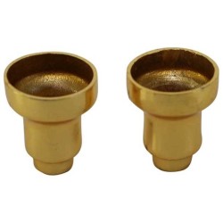 Gold Menorah Wax Drip Cups - Set of 9 | Hanukkah | Judaica