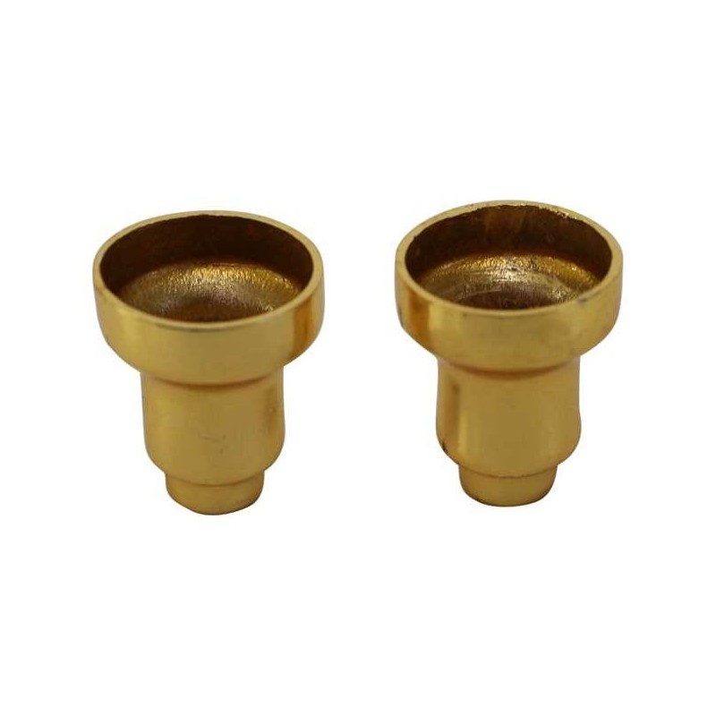 Gold Menorah Wax Drip Cups - Set of 9 | Hanukkah | Judaica