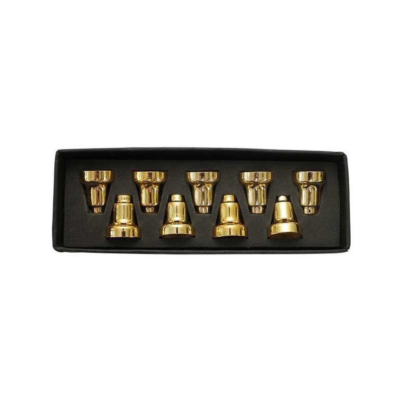 Gold Menorah Wax Drip Cups - Set of 9 | Hanukkah | Judaica