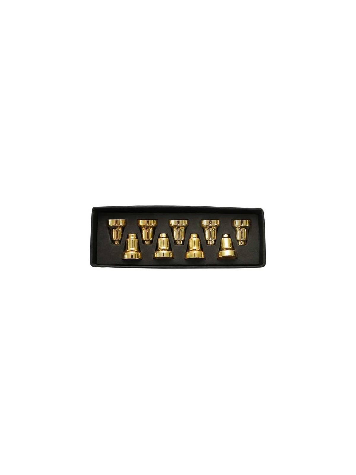 Gold Menorah Wax Drip Cups - Set of 9 | Hanukkah | Judaica