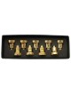 Gold Menorah Wax Drip Cups - Set of 9 | Hanukkah | Judaica