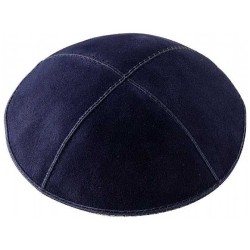 Navy Suede Kippah | Kippahs | Judaica