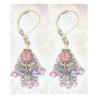 Floral Pink Hamsa Earrings | Jewelry | Judaica