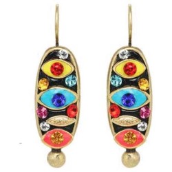 Oval Multi-Eye Wireback Earrings | Jewelry | Judaica