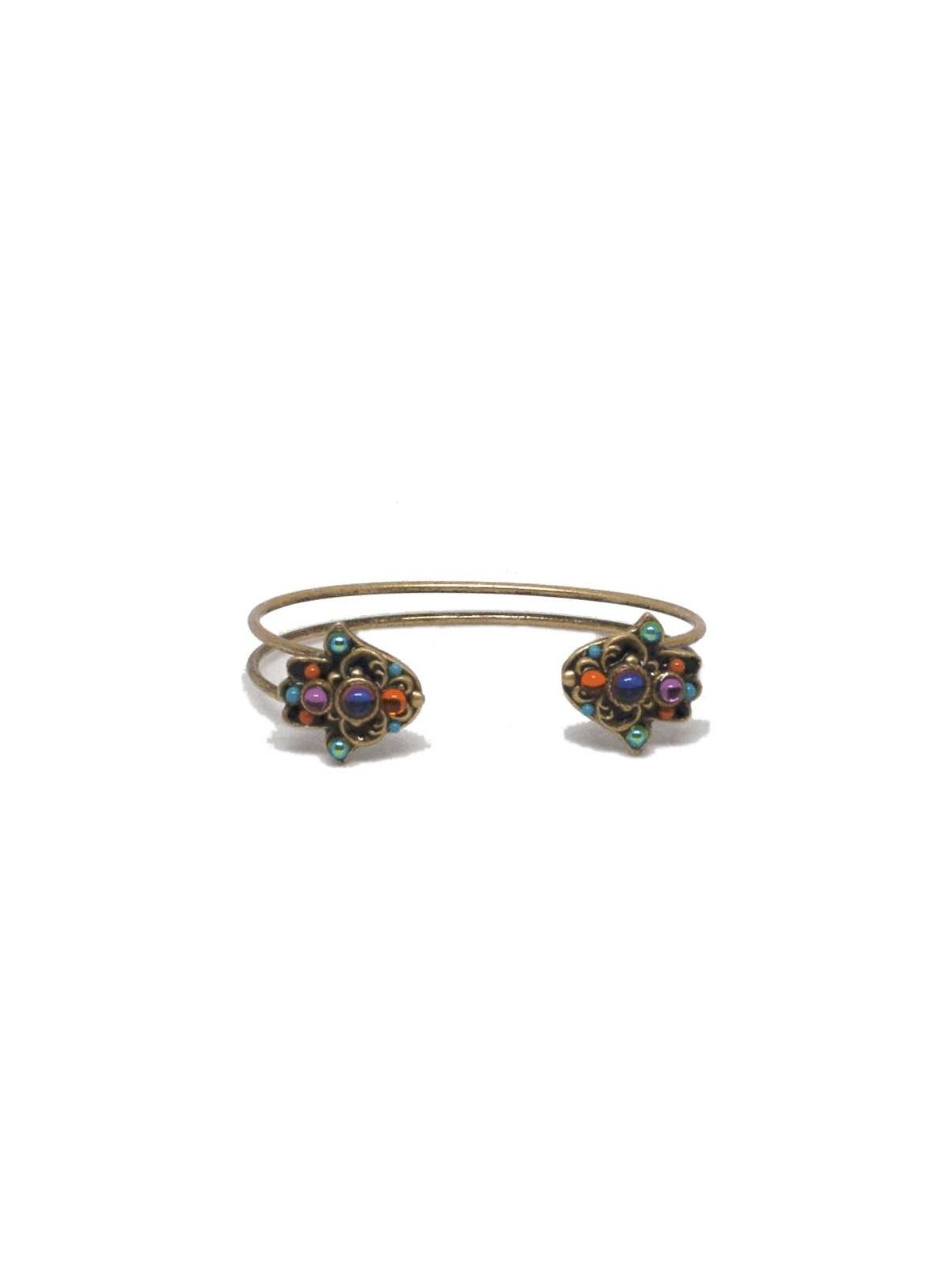 Multibright Double Hamsa Cuff Bracelet | Jewelry | Judaica