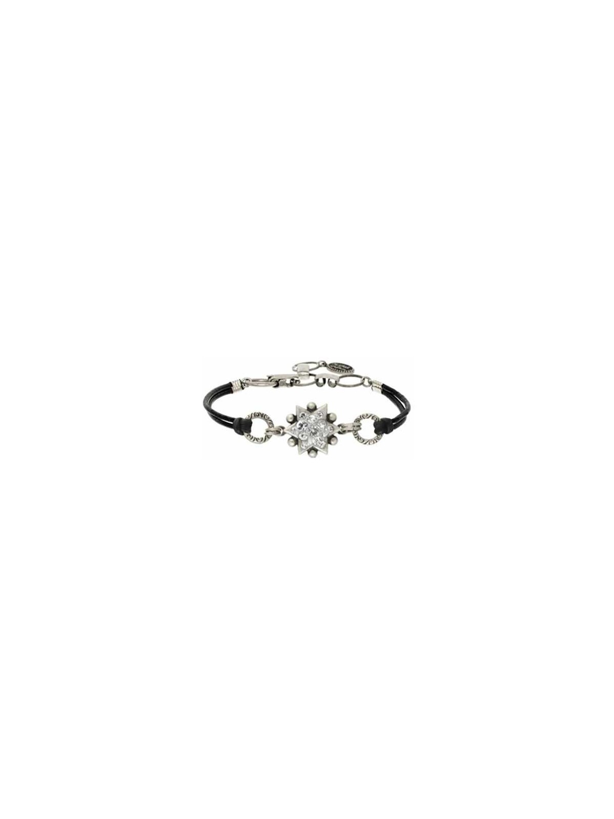Crystal Star of David Leather Bracelet | Jewelry | Judaica