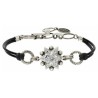 Crystal Star of David Leather Bracelet | Jewelry | Judaica