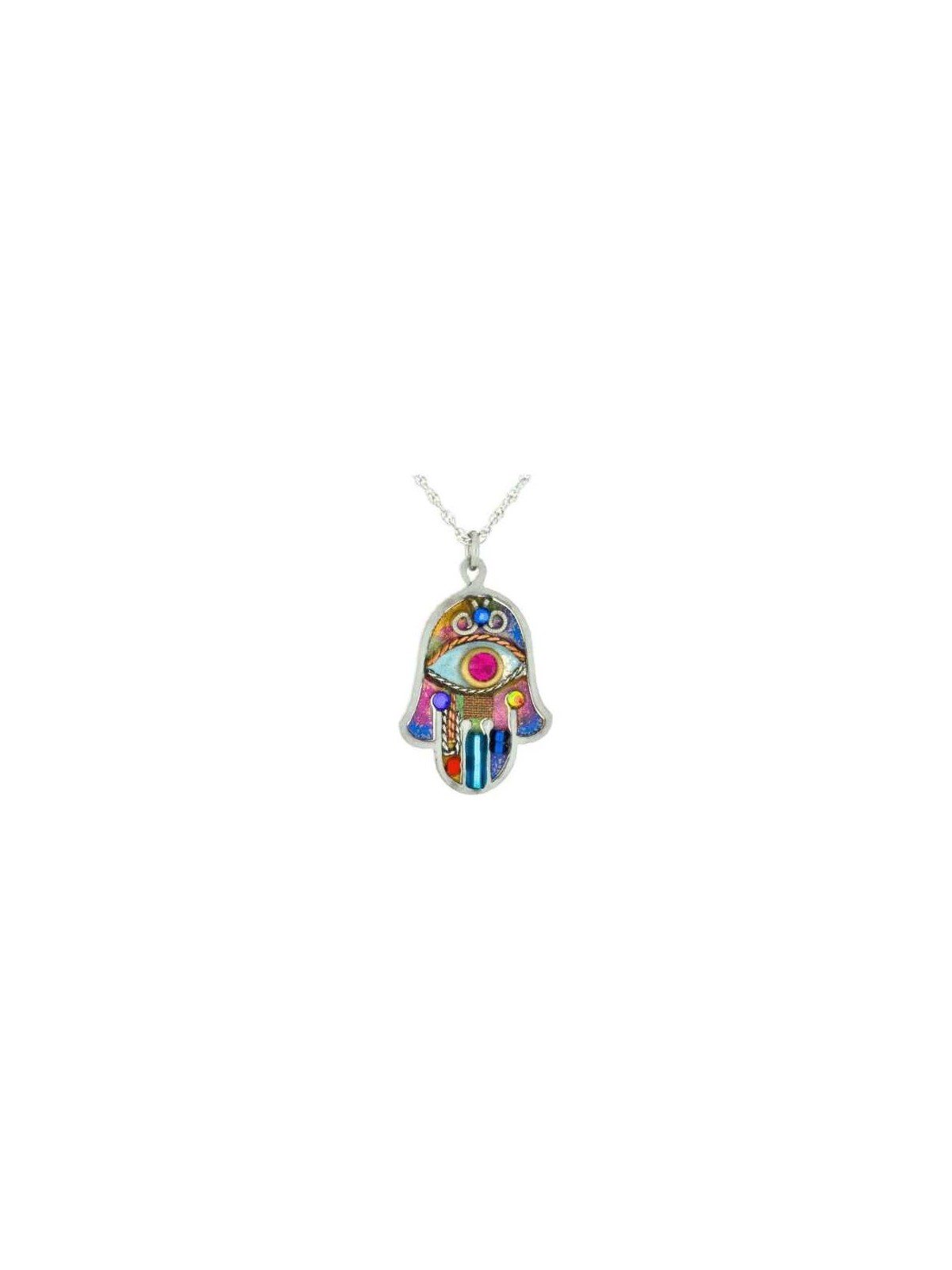 Vibrant Hamsa Necklace | Jewelry | Judaica