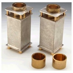 Square Candlesticks | Candle Holders | Judaica