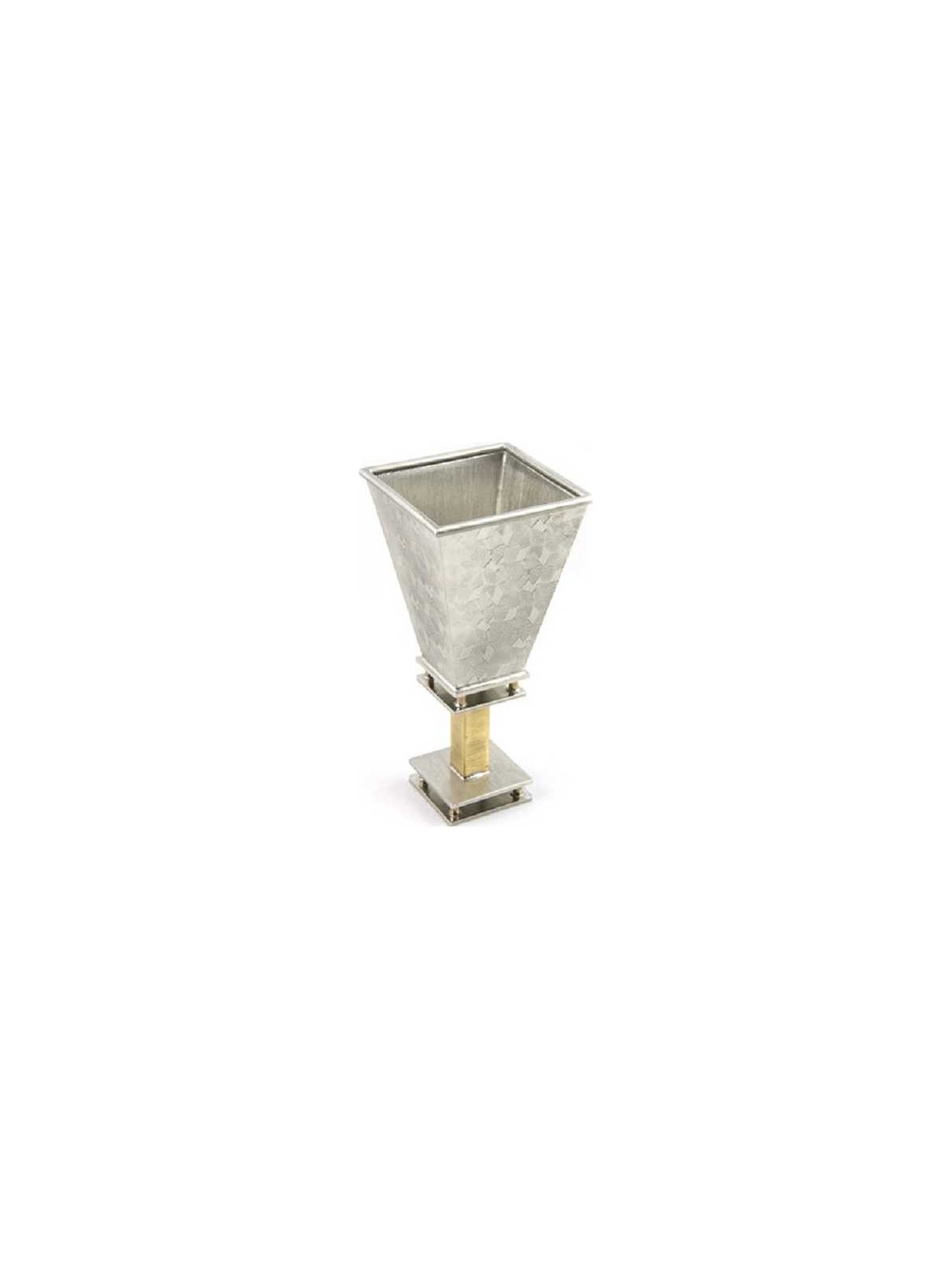Square Patchwork Kiddush Cup | Kiddush Cups | Judaica