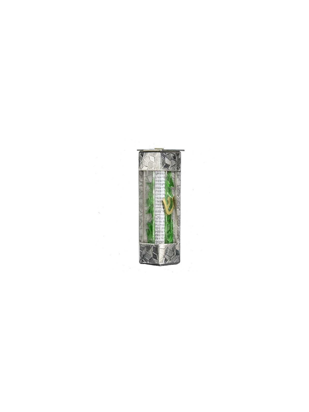 Contemporary Wedding Glass Keepsake Mezuzah Case | Wedding | Judaica