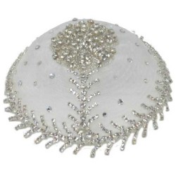 Elegant Rhinestone Women's Headcover | Kippahs | Judaica