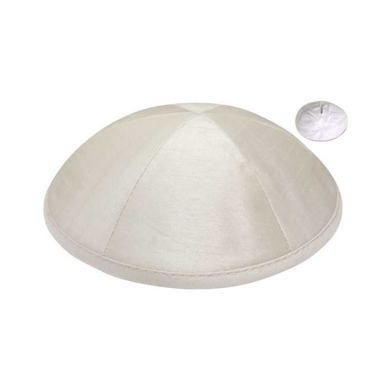 Personalized Raw Silk Kippahs | Kippahs | Judaica
