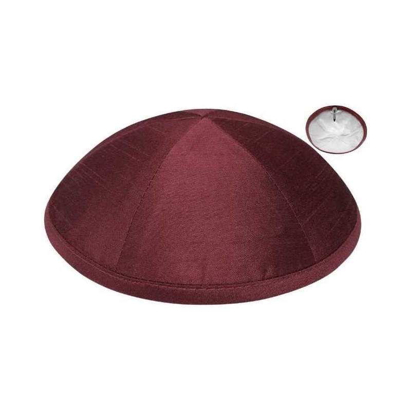 Personalized Raw Silk Kippahs | Kippahs | Judaica
