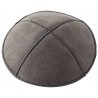 Dark Gray Suede Kippah | Kippahs | Judaica