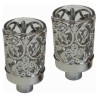 Neronim Floral Glass Candle Holders | Candle Holders | Judaica