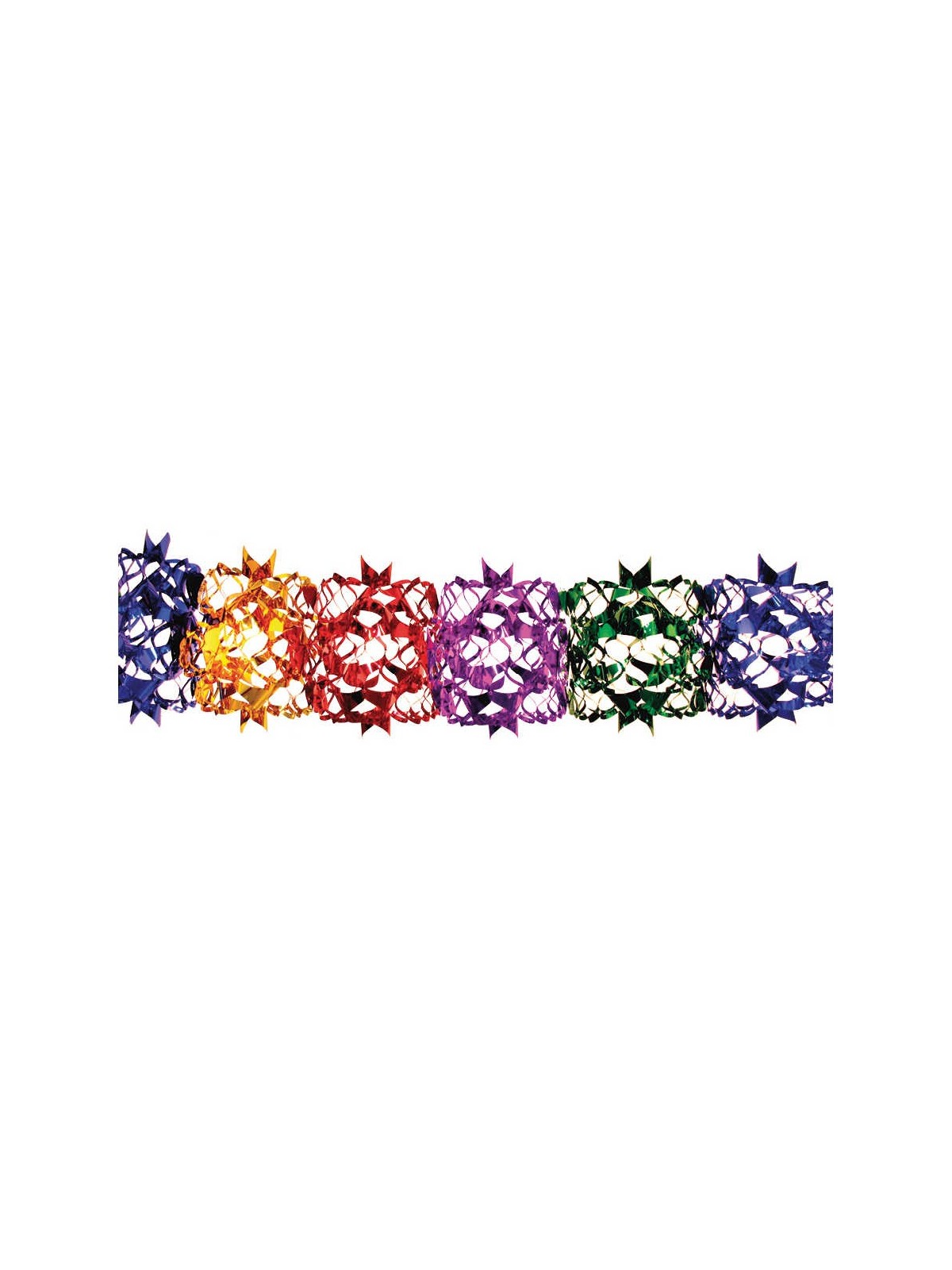 Foil Multi-Colored Large Garland | Sukkot | Judaica