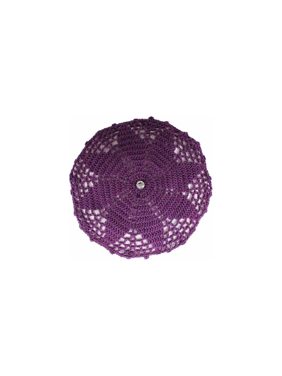 Ladies Crocheted Head Covers - Purple | Kippahs | Judaica