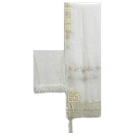 Pink Lillies Bat Mitzvah Tallit | Tallit/Tallis | Judaica