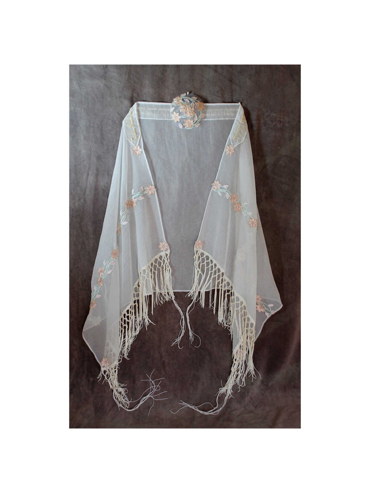 Pink Lillies Bat Mitzvah Tallit | Tallit/Tallis | Judaica