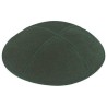 Dark Green Suede Kippah | Kippahs | Judaica