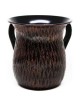 Black & Copper Diamond Lines Washing Cup | Washing Cups | Judaica