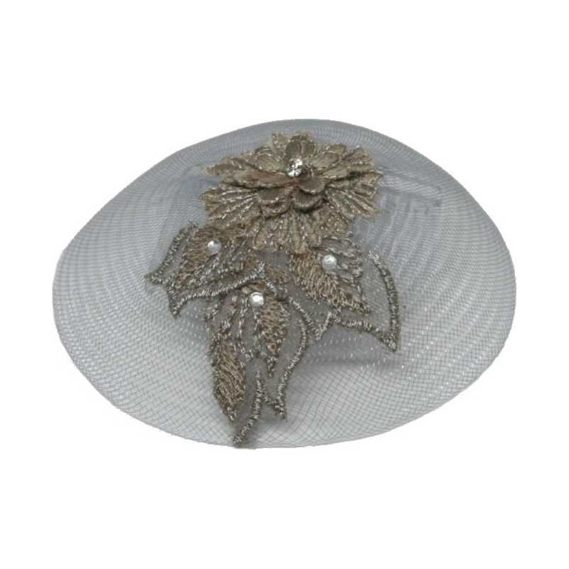 Embroidered Flower Women's Headcover | Kippahs | Judaica
