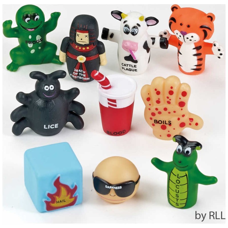 Ten Plague Finger Puppet Set | Passover | Judaica
