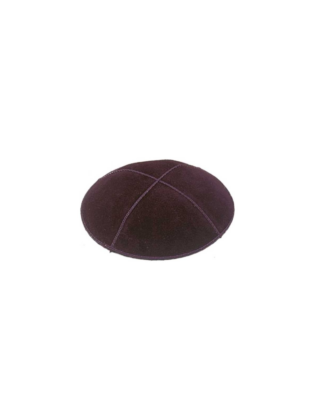 Brown Suede Kippah | Kippahs | Judaica