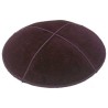 Brown Suede Kippah | Kippahs | Judaica