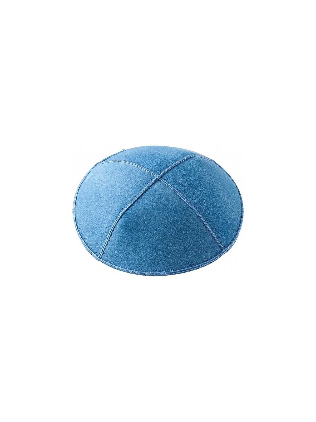 Light Blue Suede Kippah | Kippahs | Judaica