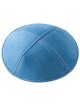 Light Blue Suede Kippah | Kippahs | Judaica